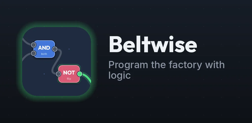 Beltwise logo: a ladder diagram with a lit lamp, and the words Program the factory with logic